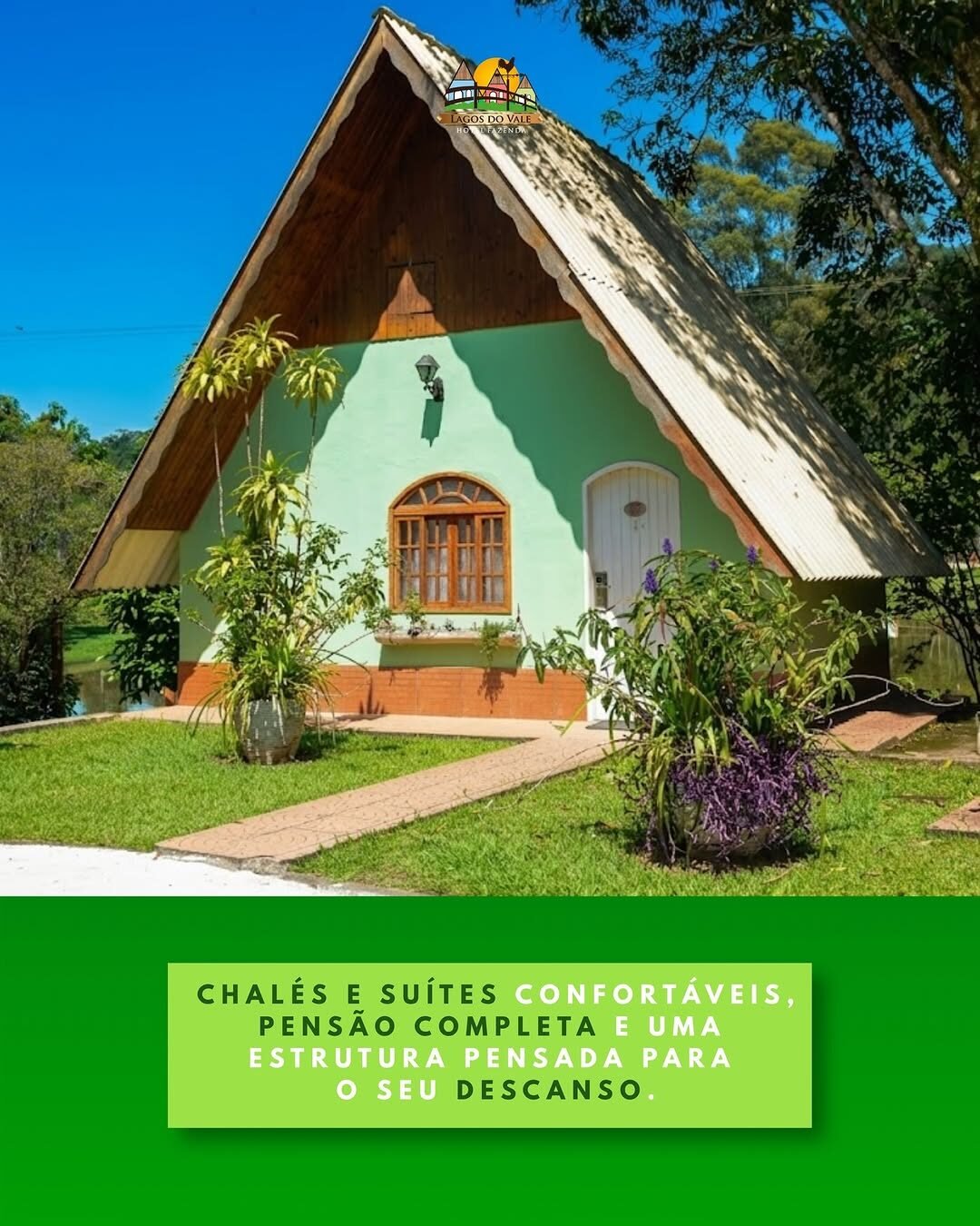 Chalé do Hotel Fazenda Lagos do Vale